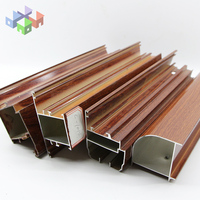 Profilés d'extrusion en aluminium gris argenté pour la fabrication de fenêtres et portes coulissantes colombiennes/costaréennes