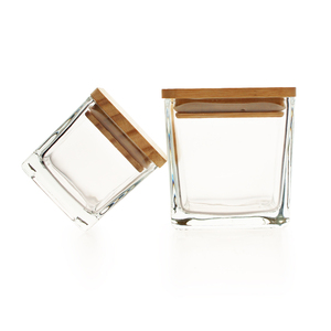 <span class=keywords><strong>Portacandele</strong></span> in <span class=keywords><strong>Vetro</strong></span> Quadrato Personalizzato da 10oz, Barattolo Vuoto di Lusso Riciclabile per Regali e Bomboniere di Natale, Pasqua e Matrimonio - Product Image 1