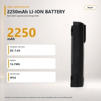 Baterai Radio Motorola PMNN4080AR Asli Kapasitas Tinggi Li Ion 2250mAh IP54 untuk CP100d CP185 Kit Pengganti Armada