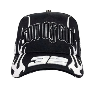 Nueva Llegada Gorra Baez de 5 Paneles con Forro de Satén, Visera Curva, Bordado 3D con Logotipo de Dragón, Hebilla Metálica, Gorra Shifu Baez - Product Image 1