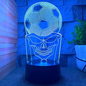 ไฟตกแต่งอะคริลิค รูปทรงฟุตบอล 3 มิติ ไฟ LED เปลี่ยนสีได้ สำหรับตกแต่งคริสต์มาส - Product Image 4