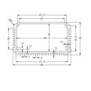 45*80-110mm Carcasa de aluminio del transmisor Carcasa de aluminio del analizador de cromatografía Carcasa de aluminio del <span class=keywords><strong>editor</strong></span> - Product Image 6