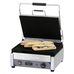 Premium Large Ridded Panini Grill with Timer <b>Electric</b> Grills & <b>Griddles</b> Product Category - Product Image 1