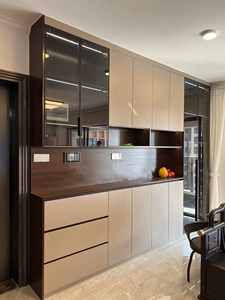 Customized Size White Solid Wood <b>Sideboard</b> Cabinet Restaurant Furniture Made From Environmentally Protected Materials - Product Image 5