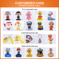Fabricante de estatuillas de vinilo de PVC personalizado decoración del hogar figura DE ACCIÓN DE Anime juguete de dibujos animados OEM arte figurita juguetes de plástico diseñador