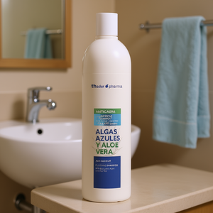 Champú Purificante Herbal Thader Pharma con Algas Verdes y Aloe Vera, Fórmula Líquida Limpiadora Anticaspa - Product Image 3