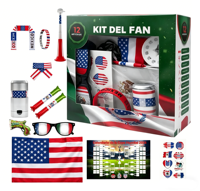 Kit de Fan 2026 Thème Drapeau Mexicain : Bracelet, Autocollants Visage, Lunettes de Soleil, Bâtons de Support pour Événements Sportifs de Football