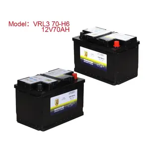 制造商N70 MF baterias de汽车12V70Ah汽车电池韩国新技术铅酸电池