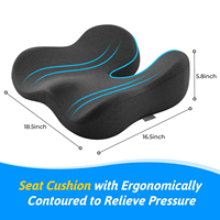 Chaise de bureau, fauteuil roulant, soulagement de la douleur du coccyx et de la sciatique, coussin ergonomique pour siège de voiture, mousse à mémoire de forme, coussin OEM pour personnes handicapées