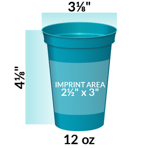 Gobelet de stade 16 oz lisse pour bière, événements, mariages, promotion, gobelet en plastique 16 oz entièrement imprimé en couleur - Product Image 3