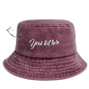 Sombrero de Pescador de Mezclilla Bordado Personalizado Estilo Vintage, Gorra Clásica de Algodón Lavado para Hombres y Mujeres, Uso Diario Informal, Pesca, Esquí - Product Image 3