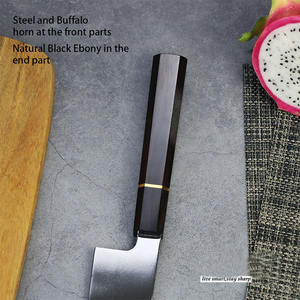 Couteau <span class=keywords><strong>de</strong></span> chef <span class=keywords><strong>de</strong></span> 9 pouces avec manche en bois d'ébène VG10, couteau <span class=keywords><strong>de</strong></span> cuisine japonais en acier inoxydable pour bœuf - Product Image 3