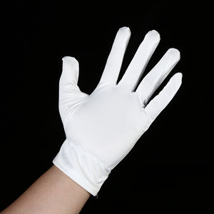 Gants de sécurité en microfibre pour dames blanches pour nettoyer les montres polonaises Dust Jewel Jewelry Hand Cuff Crotchet Wrist Washing <span class=keywords><strong>Gloves</strong></span> - Product Image 3