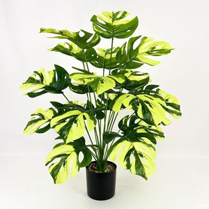 75Cm Trực Tiếp Bán Bắc Âu Nhân Tạo Rùa Trở Lại 18 Lá Cây Trồng Trong Chậu Cây Dây Sắt Chi Nhánh Nhựa Chậu Cây Nhân Tạo - Product Image 6