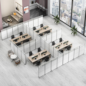 Divisorio Mobile Pieghevole in Lega di Alluminio Moderno e Semplice per Ufficio e Magazzino - Partizioni Mobili per Ufficio all'Ingrosso - Product Image 3