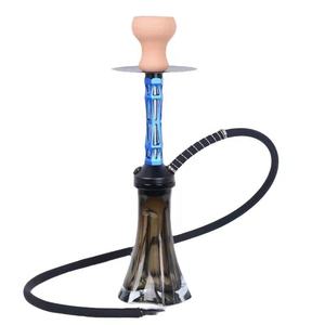 2024 Newest Glass <strong>Bonges</strong> 44Cm Table Shisha Set <strong>Smoking</strong> Small Portable Travel Hookah With Metal Head Accessories - Product Image 2