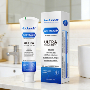 Pâte dentifrice au venin d'abeille KeLeek en gros 105g Formule Acides Aminés Soin <span class=keywords><strong>Dentaire</strong></span> Ultra Réparateur Réduit la Mauvaise Haleine - Product Image 6