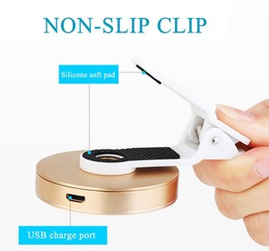 <span class=keywords><strong>Selfie</strong></span> de beauté 6 en <span class=keywords><strong>1</strong></span> 53 LEDs Clip de lumière de remplissage LED rechargeable sur objectif macro grand Angle pour appareil photo de téléphone portable - Product Image 3
