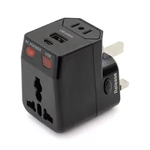 Wonplug Idea di nuovo prodotto 2024 i migliori articoli da regalo elettrici adattatore per spina da viaggio miglior adattatore per il mondo Travel power adapter
