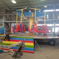 Nouvel équipement de parc d'attractions portable d'intérieur/extérieur, manège aérien à sensations fortes, monté sur remorque, 24 places