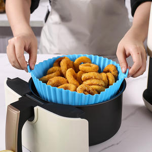 Doublures en silicone rondes de qualité alimentaire multi-tailles pour friteuses à air, compatibles avec plusieurs modèles - Product Image 3