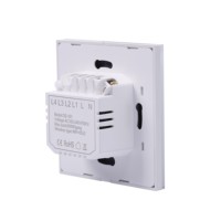 Interrupteur mural tactile sans fil moderne 1 voie pour grossiste, télécommande DIY, blanc, compatible Google Home Alexa