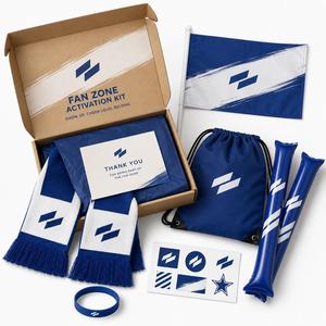 Ensemble de Marchandises de Football Personnalisées pour Événements Mondiaux OEM ODM Multi-SKU, Pack Cadeau, Kit Zone Fan, Activation de Sponsors - Product Image 4