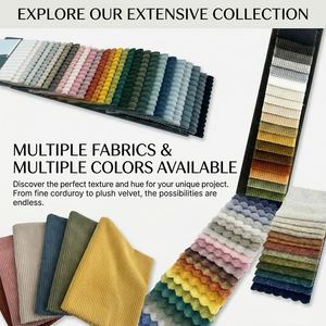 Sofá Cama Circular Individual de Espuma al Vacío, Diseño Moderno y Contemporáneo, Ecológico, de Corduroy, para <span class=keywords><strong>el</strong></span> Hogar, Apartamento o Cine, Relajante - Product Image 6