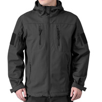 Veste Softshell d'extérieur pour homme, en coton polaire, imperméable, respirante, à séchage rapide, chaude, écologique, avec capuche, service OEM en gros