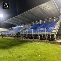 Gradins temporaires en fer avec toit pour événements sportifs en plein air, performance de stade, gradins de football