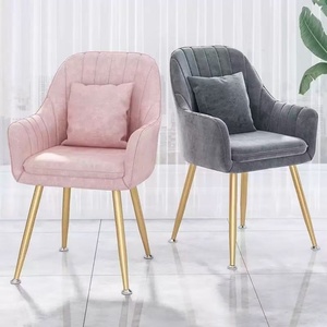 Fauteuil d'appoint moderne - Fauteuil de loisirs élégant en velours pour le salon et la décoration de coiffeuse - Product Image 2