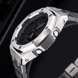 Ga2100 <b>Watch</b> <b>Case</b> Replacement Kit Farmhouse Oak 316L Stainless Steel Silicone <b>Watch</b> Band - Product Image 1