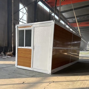 Maison conteneur préfabriquée portable de 20 pieds, mini-maison rapide à vendre, conteneur de bureau pliable en acier avec maisons conteneurs préfabriquées - Product Image 4