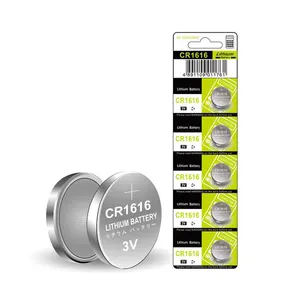 Batería de botón de iones de litio de 3V, batería Cr1616 Cr1616 para llaves de coche de alta calidad