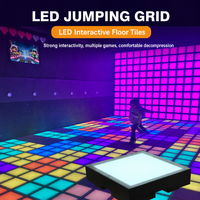 Carrelage de sol interactif à LED, jeu RGB à détection de mouvement, multijoueur pour les enfants, fête, piste de danse, divertissement, jeu parent-enfant