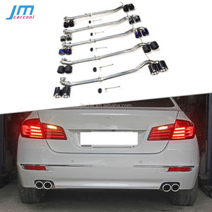 Punta de Escape de Acero Inoxidable para Automóvil, Punta de Fibra de Carbono Compatible con <span class=keywords><strong>BMW</strong></span> Serie 5 F10 F18 520 523 528 <span class=keywords><strong>530</strong></span> <span class=keywords><strong>M</strong></span> <span class=keywords><strong>Sport</strong></span> <span class=keywords><strong>M</strong></span> Tech - Product Image 1