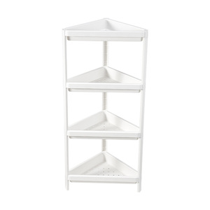 Étagère de rangement de salle de bain en plastique, autoportante, multi-niveaux, avec roulettes, pour économiser de l'espace aux toilettes, profondeur 8-11,9 pouces - Product Image 2