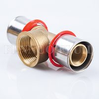 Offre Spéciale en laiton/cuivre raccord À Sertir pour pex al pex tuyau en PEX 16mm en laiton Raccord