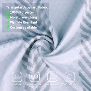Maglia da Calcio Personalizzata di Alta Qualità, Traspirante, Bianca con Stampa <span class=keywords><strong>in</strong></span> Sublimazione, Manica Corta, Resistente, Collo a V, Uniforme da Calcio per Uomo - Product Image 4