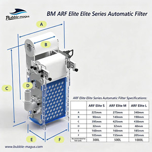Filtro de Acuario de Plástico Ecológico Rectangular con Sistema de Enrollamiento Automático, Capacidad de 1000L, 110-240V Universal - Product Image 3