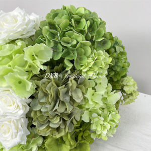 Bola de Flores Artificiales Romántica Hecha a Mano de 45 cm, Verde, para Decoración de Mesa de Boda, Centro de Mesa Escolar, de Larga Duración - Product Image 5