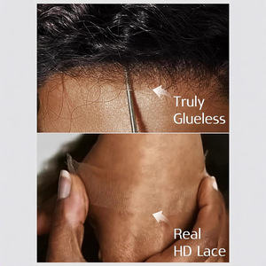 Peluca de Alta Calidad para Mujer Africana, Peluca de Cabello Sintético a la Moda, Marrón <span class=keywords><strong>con</strong></span> Raya, Cabello <span class=keywords><strong>Corto</strong></span> y Rizado - Product Image 4