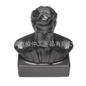 Estatua de Busto de Lincoln, Mini Figura Coleccionable de Aleación Plateada, Decoración - Product Image 3