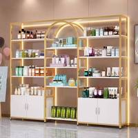 Étagère de Présentation Minimaliste Nordique K pour Salon de Beauté, Vernis à Ongles, Cosmétiques et Soins de la Peau, Meuble de Rangement à Plusieurs Niveaux