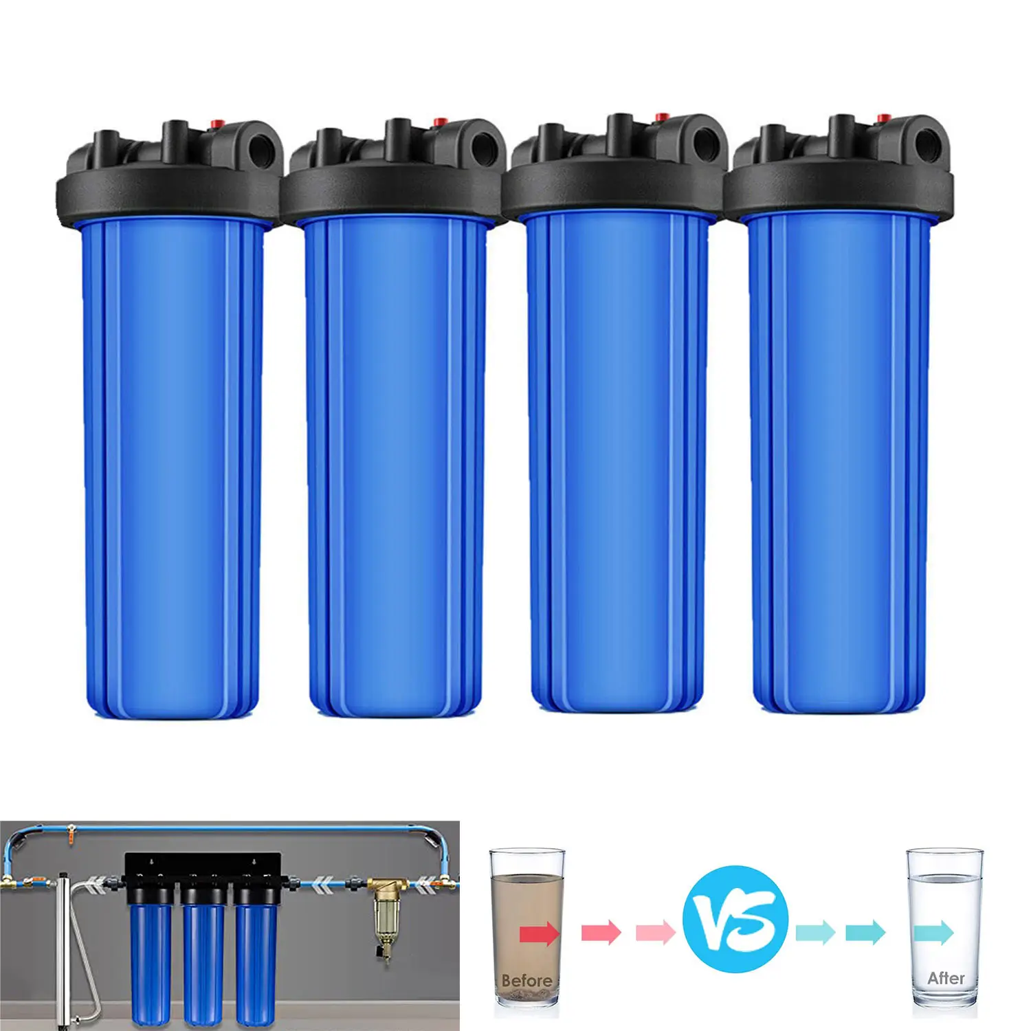 20 дюймов система фильтра для воды корпус фильтра для воды один фильтр для воды корпус картриджа