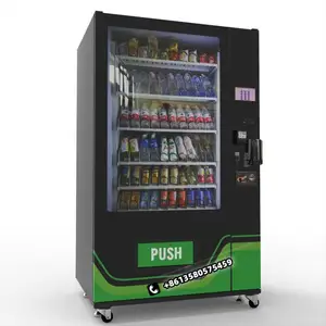 Customized Germany Language System Cold Drink Vending Machines Coin Operated Drinks Beverage Vending Machines With Age Verifier