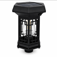 Lanterne solaire à piquet pour petit aménagement paysager, lampe de jardin extérieure à LED à filament chaud, avec poteau détachable pour la décoration de patio, allée, jardin et bordure