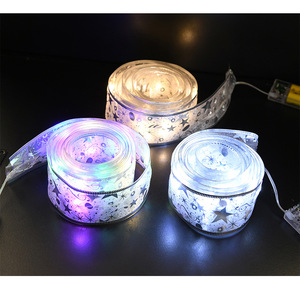 Lampu pita Natal lampu Natal 6.5/16.4 kaki cahaya pohon Natal pita dioperasikan baterai lampu tali untuk dekorasi pesta rumah - Product Image 2