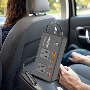 <span class=keywords><strong>Inverter</strong></span> di Potenza per Auto da 12V <span class=keywords><strong>a</strong></span> 110V 200W con 4 Porte USB PD QC3.0, Adattatore per Auto da <span class=keywords><strong>12</strong></span> <span class=keywords><strong>Volt</strong></span> DC <span class=keywords><strong>a</strong></span> AC - Product Image 1