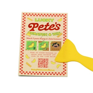 Cartes à gratter personnalisées multilingues pour loterie, impression de codes QR variables, billets de loterie à gratter pour entreprises, cartes à gratter porte-bonheur à gagner - Product Image 4